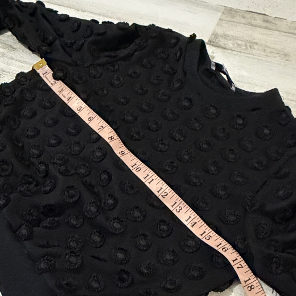 Pearl by Lela Rose Black Textured Women's Top Size XS - Picture 9 of 10